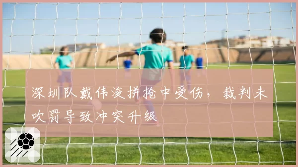 深圳队戴伟浚拼抢中受伤,裁判未吹罚导致冲突升级